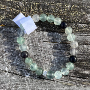 Krystallarmbånd Fluoritt regnbue