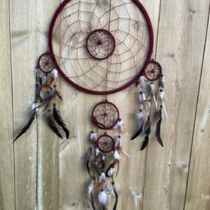 Drømmefanger mørk rød